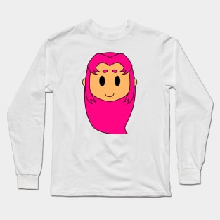 Chibi Starfire Head Long Sleeve T-Shirt